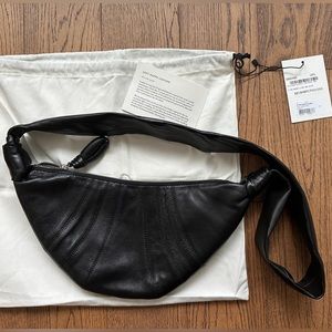 Lemaire Small Croissant Bag - Black